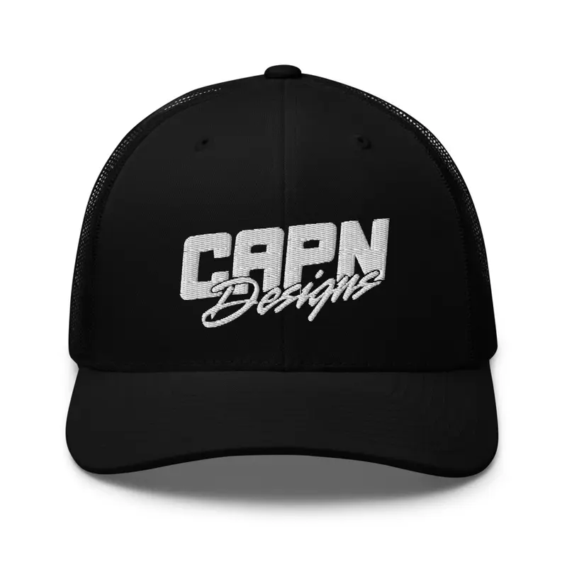 CapnDesigns V4 White Logo Hat